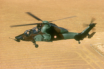 El helicópero  Tiger,  en la fotografía, también será fabricado en Albacete.