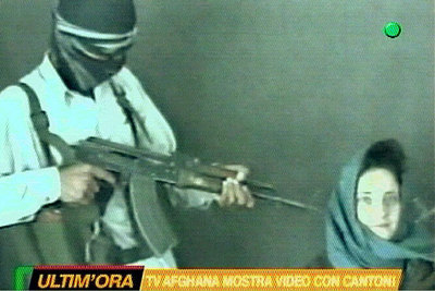 VÍDEO DE LA REHÉN ITALIANA EN AFGANISTÁN