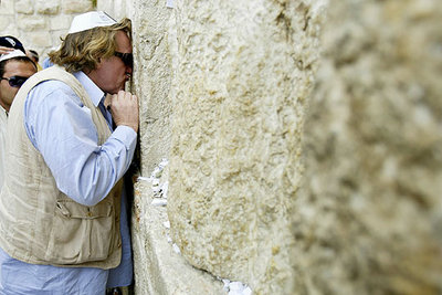 En el Muro de las Lamentaciones