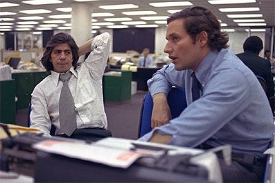 Bernstein (izquierda) y Woodward en la época del escándalo Watergate.