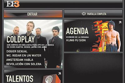 Así es la portada del nuevo sitio  web. 