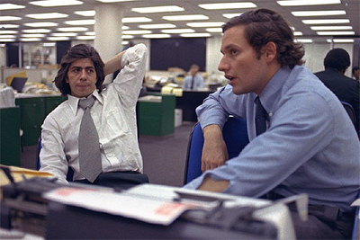 Los periodistas de   The Washington Post   Carl Bernstein (izquierda) y Bob Woodward en 1973 cuando obtuvieron el Pulitzer.