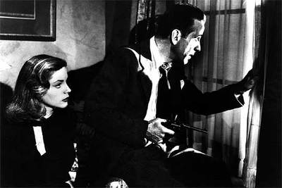 Lauren Bacall y Humphrey Bogart, en  Tener y no tener. 