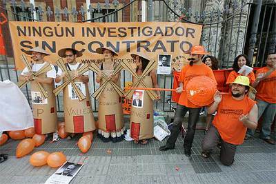 Los investigadores reclaman su regularización laboral