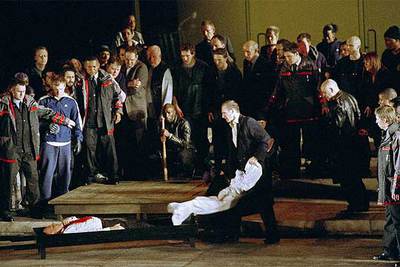 Una escena de 'Julio César', de Shakespeare, dirigida por Deborah Warner.