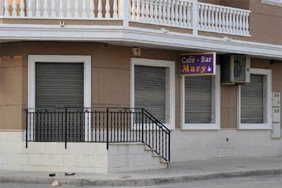 Imagen de la fachada del bar de Benejúzar (Alicante) donde se produjo la agresión.