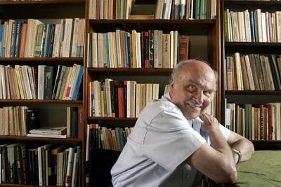 Ryszard Kapuscinski, ayer en Barcelona.