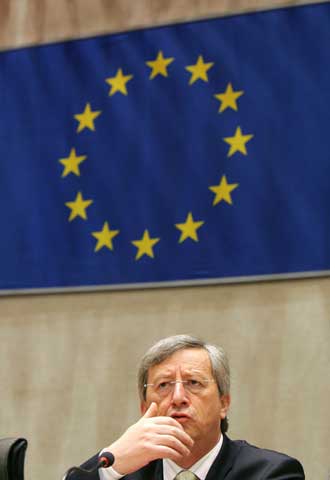 El primer ministro luxemburgués, Jean-Claude Juncker, en Bruselas.
