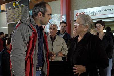 Luis Tosar, durante el rodaje de  Hotel Tívoli,  de Antón Reixa.