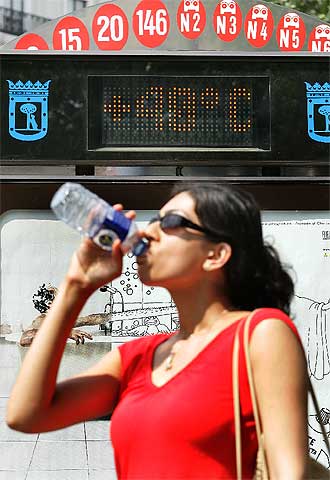 Madrid, a 40 grados