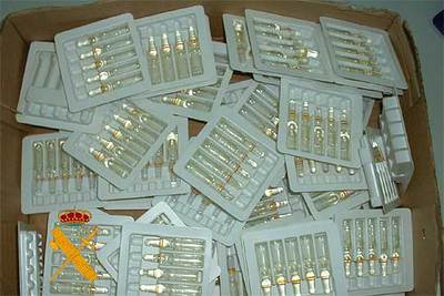 Golpe al tráfico de anabolizantes