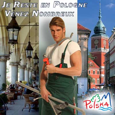 La  web  oficial de Turismo de Polonia. El fontanero dice: 