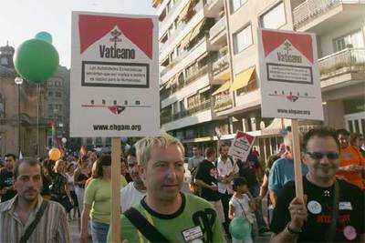 Un momento de la manifestación de ayer en San Sebastián.