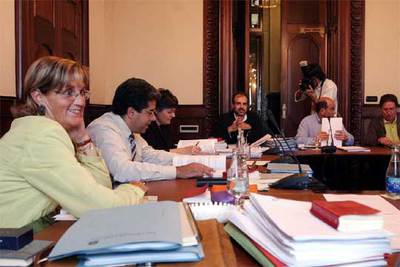 Reunión de la ponencia parlamentaria que redacta el nuevo Estatuto de Autonomía catalán.