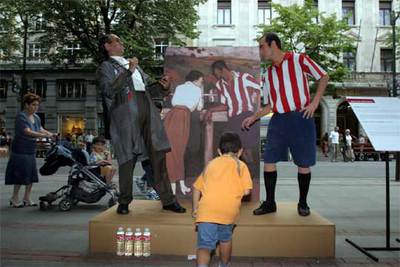 Estatuas de carne y hueso