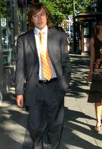 El juez Santiago Pedraz, en las inmediaciones de la Audiencia.