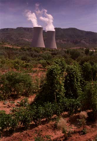 Vista de la central nuclear de Cofrentes (Valencia).
