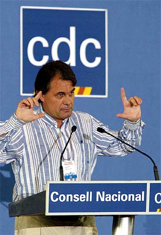 Mas, durante su intervención en Platja d'Aro.