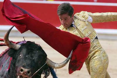 Eduardo Dávila, en el primero de la tarde.