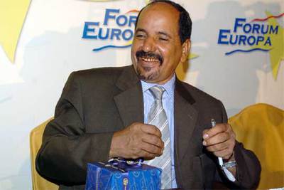 El secretario general del Frente Polisario, Mohamed Abdelaziz, durante su intervención.