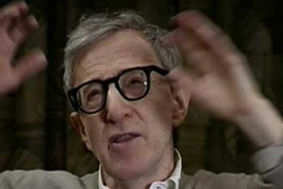 Woody Allen, durante su intervención en  Cineastas contra magnates .