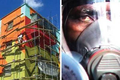 Imágenes de los vídeos 'Dammi i colori', de Anri Sala (izquierda); 'Garbage 2003'y de Pawel Wojtasic (derecha).