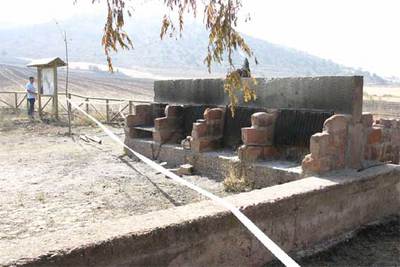 El lugar donde se hizo la barbacoa que originó el incendio.