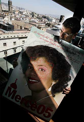 Una chica cubana, protagonista del cartel de la Mercè 2005