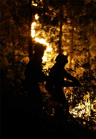 RETENES CONTRA EL FUEGO.