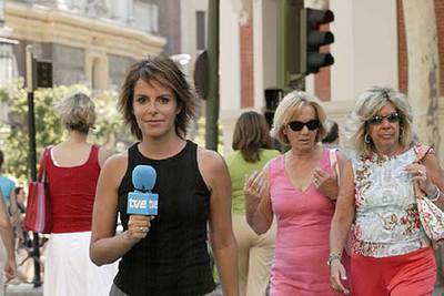 Pilar García Muñiz, presentadora de  España directo. 