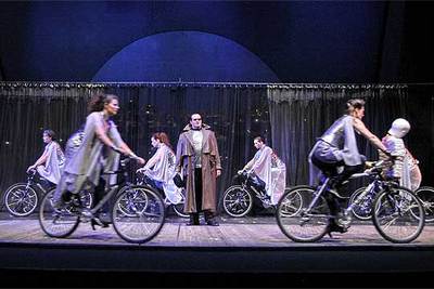 Un momento de la representación de  El anillo del Nibelungo  en el Festival de Tirol.