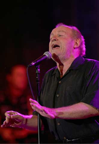 Joe Cocker, durante el concierto de San Sebastián.