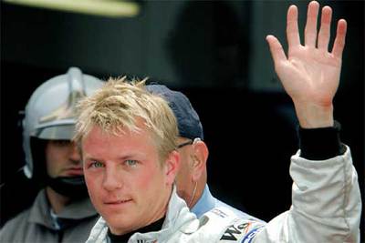 Kimi Raikkonen, el pasado 21 de mayo tras hacer el mejor tiempo en los entrenamientos de Mónaco.