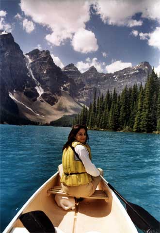 Arancha Esteve, la mujer del autor.