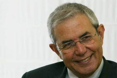 Emilio Pérez Touriño, durante la entrevista.