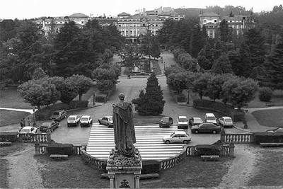 Imagen del 'campus' de la Universidad de Santiago de Compostela.