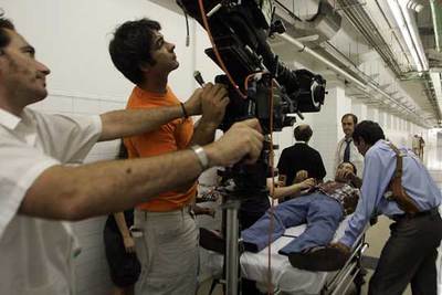 El equipo de rodaje de  Salvador .