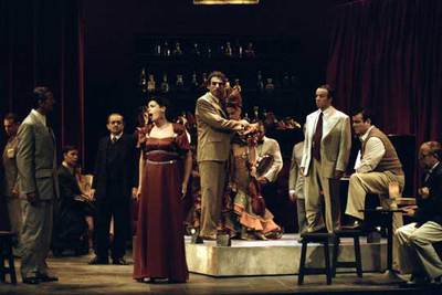 Una escena de  La eterna canción,  de Sorozábal.