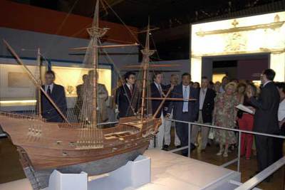 Una de las maquetas expuestas en  Santander en el tiempo. 