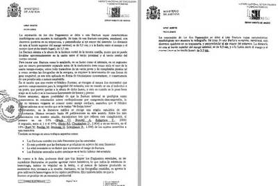 EL INFORME COMPLETO Y LA PÁGINA MUTILADA.