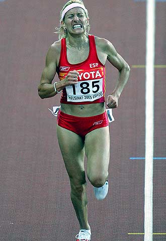 Marta Domínguez, durante la final.
