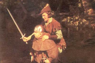 Errol Flynn, en una imagen de  Robin de los bosques. 