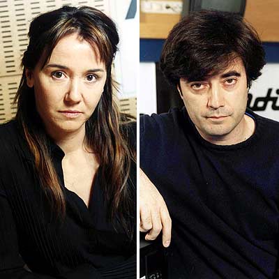 Marta Echevarría  (La ciudad invisible)  y Tomás Fdo. Flores  (Siglo XXI ).  