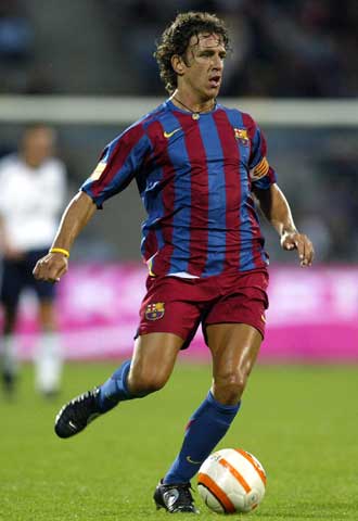 Puyol, durante un encuentro veraniego en Dinamarca.