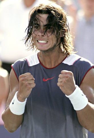 Rafael Nadal, en uno de sus expresivos gestos.