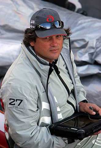 Joan Vila, en las regatas que se están disputando en Malmoe.