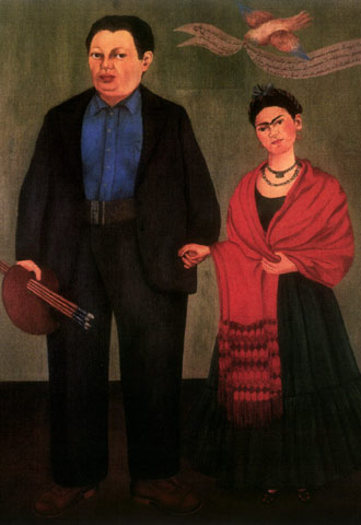  Frida Kahlo y Diego Rivera  (1931), óleo de la colección Albert Bender.