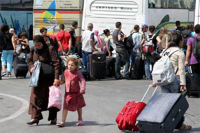 Aspecto del puerto de Algeciras, en una fotografía tomada ayer.