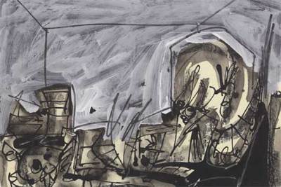 Ilustraciones de la exposición 'El Quijote de Antonio Saura', organizada por el Círculo de Bellas Artes de Madrid y el Instituto Cervantes. La muestra estará en Viena a partir del 12 de septiembre.