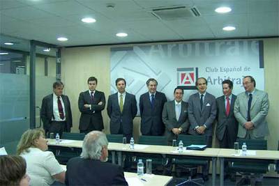 Miembros del Club Español de Arbitraje.